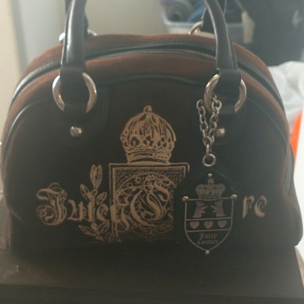Juicy Couture Black/ Silver Purse